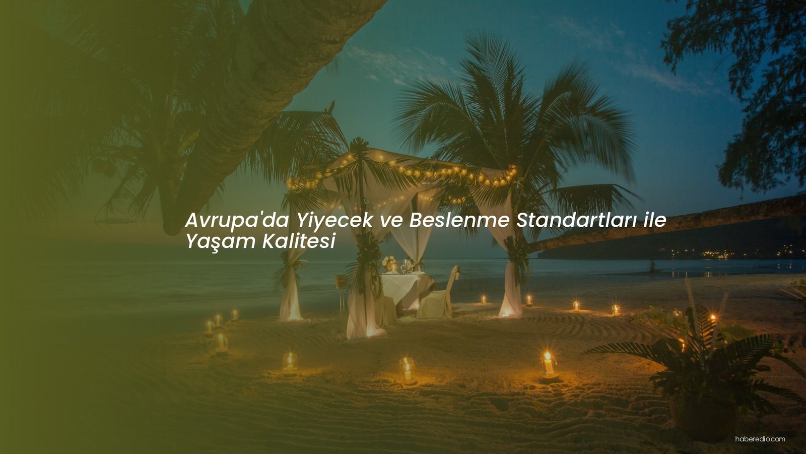 Avrupa'da Yiyecek ve Beslenme Standartları ile Yaşam Kalitesi